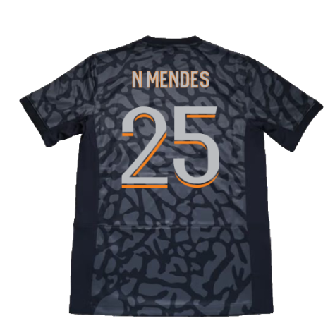 2023-2024 PSG Paris Saint Germain Third Shirt (N Mendes 25)