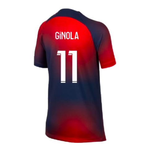 2023-2024 PSG Pre-Match Shirt (Midnight Navy) - Kids (Ginola 11)