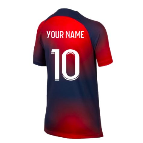 2023-2024 PSG Pre-Match Shirt (Midnight Navy) - Kids (Your Name)