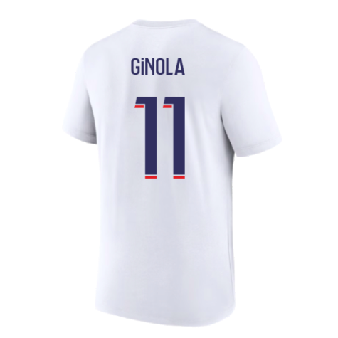 2023-2024 PSG Premium Essentials T-shirt (White) (Ginola 11)
