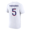 2023-2024 PSG Premium Essentials T-shirt (White) (Marquinhos 5)