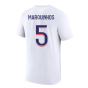 2023-2024 PSG Premium Essentials T-shirt (White) (Marquinhos 5)