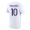 2023-2024 PSG Premium Essentials T-shirt (White) (Ronaldinho 10)