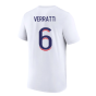 2023-2024 PSG Premium Essentials T-shirt (White) (Verratti 6)