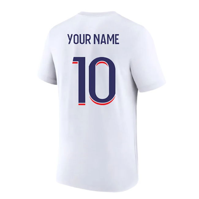 2023-2024 PSG Premium Essentials T-shirt (White) (Your Name)
