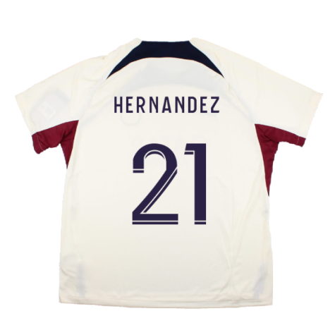 2023-2024 PSG Strike Dri-Fit Training Shirt (Cream) (Hernandez 21)
