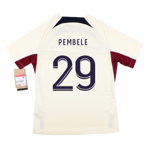 2023-2024 PSG Strike Dri-Fit Training Shirt (Cream) - Kids (Pembele 29)