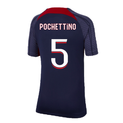 2023-2024 PSG Strike Dri-Fit Training Shirt (Navy) - Kids (Pochettino 5)