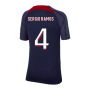2023-2024 PSG Strike Dri-Fit Training Shirt (Navy) - Kids (Sergio Ramos 4)