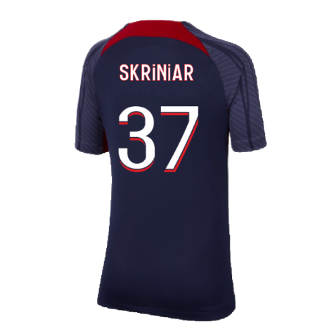 2023-2024 PSG Strike Dri-Fit Training Shirt (Navy) - Kids (Skriniar 37)