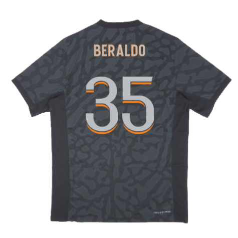 2023-2024 PSG Third Authentic Players Shirt (Beraldo 35)