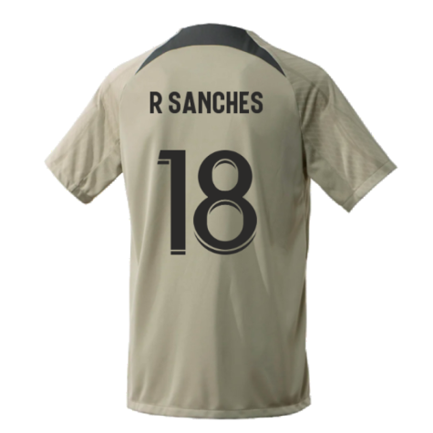 2023-2024 PSG Training Shirt (Stone) (R Sanches 18)