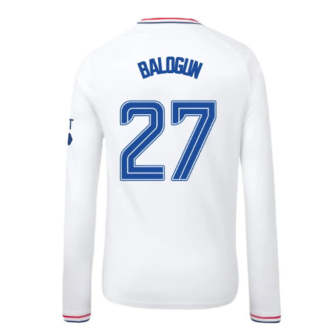 2023-2024 Rangers Away Long Sleeve Shirt (Kids) (Balogun 27)