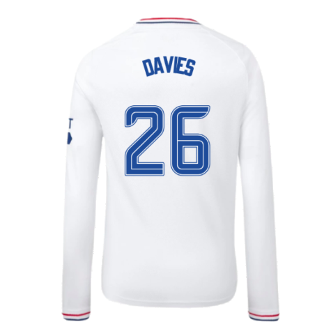 2023-2024 Rangers Away Long Sleeve Shirt (Kids) (Davies 26)