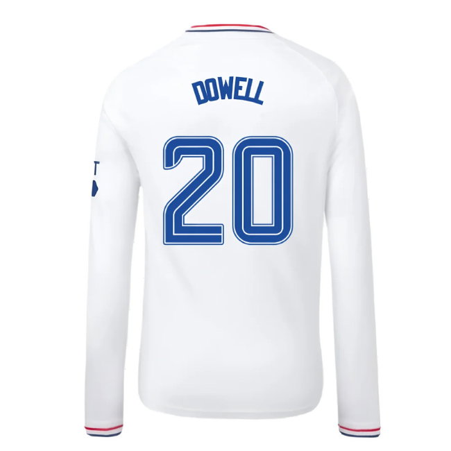 2023-2024 Rangers Away Long Sleeve Shirt (Kids) (Dowell 20)