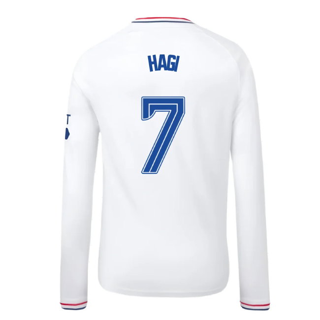 2023-2024 Rangers Away Long Sleeve Shirt (Kids) (Hagi 7)