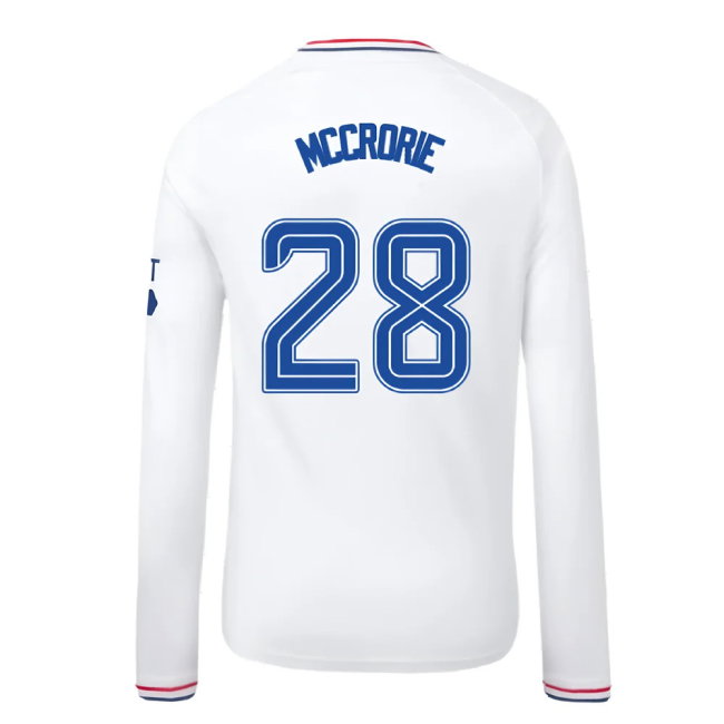 2023-2024 Rangers Away Long Sleeve Shirt (Kids) (McCrorie 28)