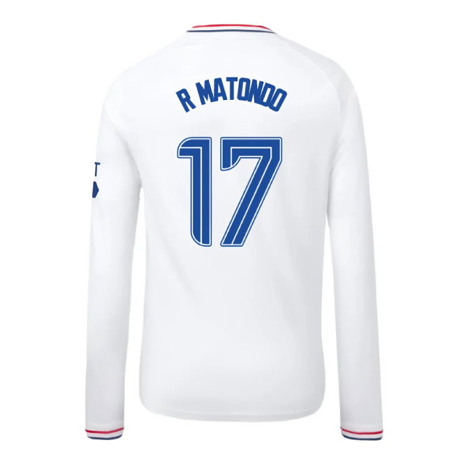 2023-2024 Rangers Away Long Sleeve Shirt (Kids) (R Matondo 17)