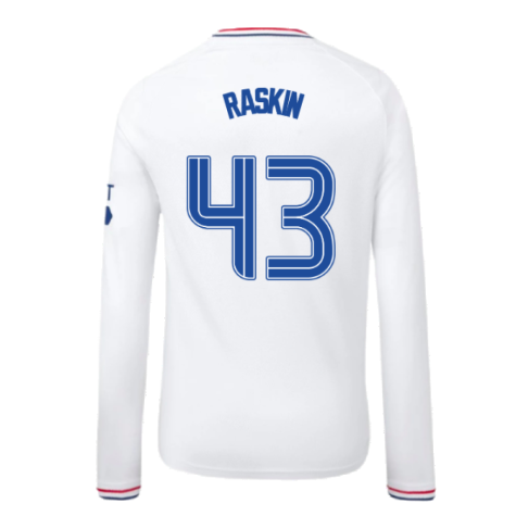 2023-2024 Rangers Away Long Sleeve Shirt (Kids) (Raskin 43)