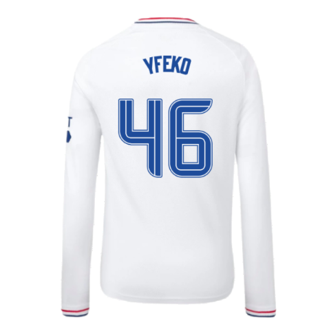 2023-2024 Rangers Away Long Sleeve Shirt (Kids) (Yfeko 46)