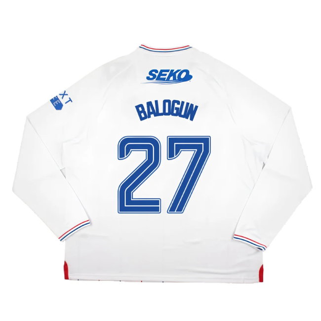 2023-2024 Rangers Long Sleeve Away Shirt (Balogun 27)