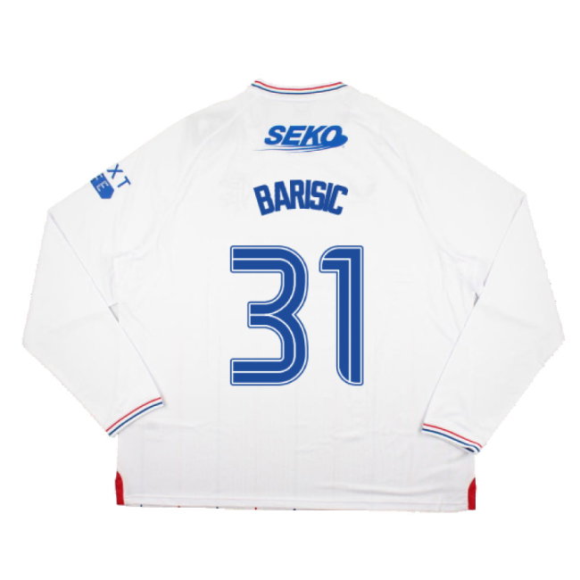 2023-2024 Rangers Long Sleeve Away Shirt (Barisic 31)