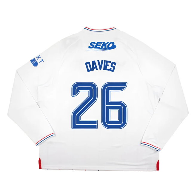 2023-2024 Rangers Long Sleeve Away Shirt (Davies 26)