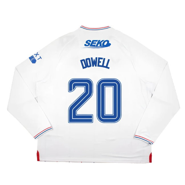 2023-2024 Rangers Long Sleeve Away Shirt (Dowell 20)