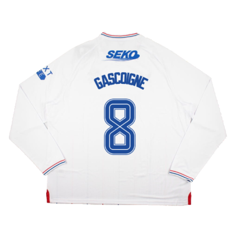 2023-2024 Rangers Long Sleeve Away Shirt (Gascoigne 8)