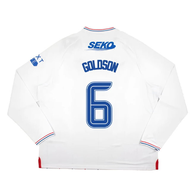 2023-2024 Rangers Long Sleeve Away Shirt (Goldson 6)