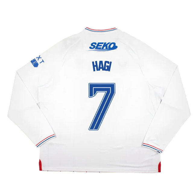 2023-2024 Rangers Long Sleeve Away Shirt (Hagi 7)