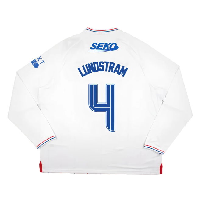 2023-2024 Rangers Long Sleeve Away Shirt (Lundstram 4)
