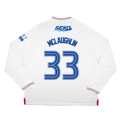 2023-2024 Rangers Long Sleeve Away Shirt (McLaughlin 33)