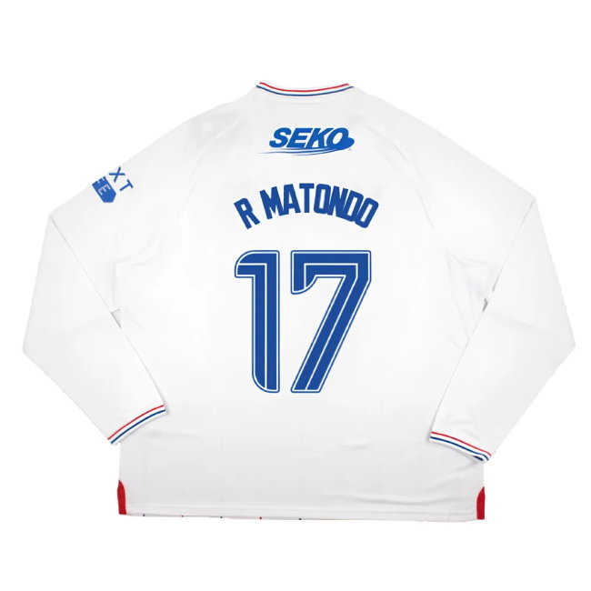 2023-2024 Rangers Long Sleeve Away Shirt (R Matondo 17)