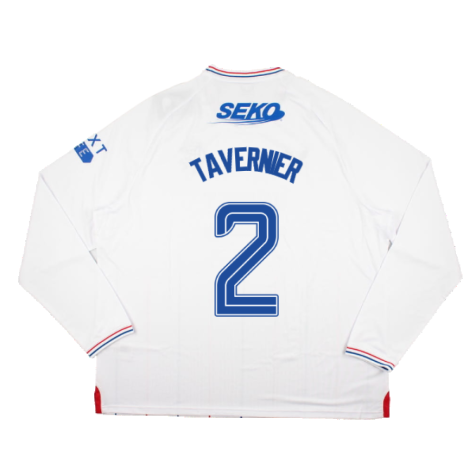 2023-2024 Rangers Long Sleeve Away Shirt (Tavernier 2)