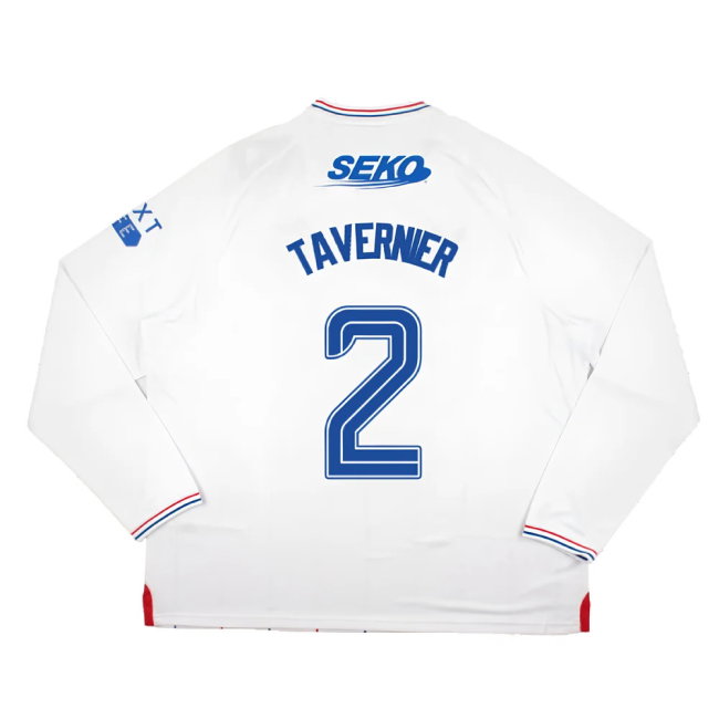 2023-2024 Rangers Long Sleeve Away Shirt (Tavernier 2)