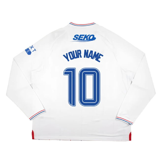 2023-2024 Rangers Long Sleeve Away Shirt (Your Name)