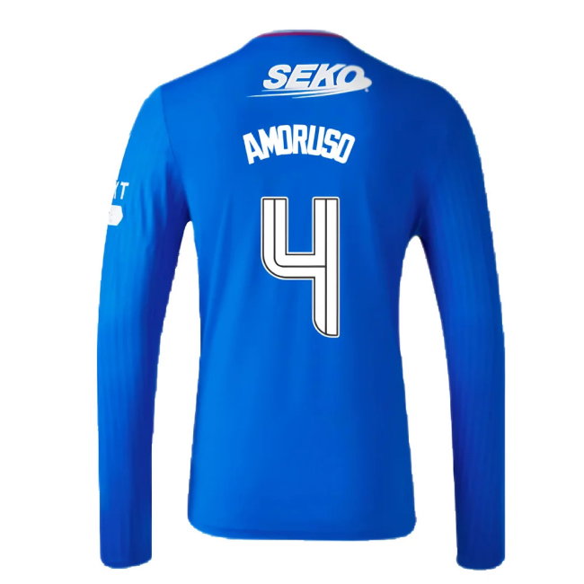 2023-2024 Rangers Long Sleeve Home Shirt (Amoruso 4)