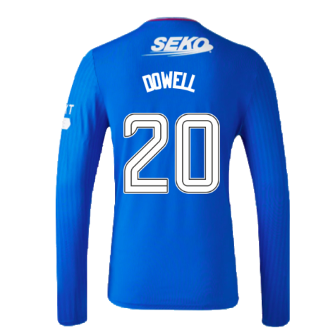 2023-2024 Rangers Long Sleeve Home Shirt (Dowell 20)