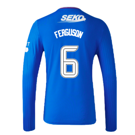 2023-2024 Rangers Long Sleeve Home Shirt (Ferguson 6)