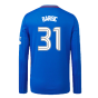 2023-2024 Rangers Long Sleeve Home Shirt (Kids) (Barisic 31)