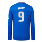 2023-2024 Rangers Long Sleeve Home Shirt (Kids) (McCoist 9)