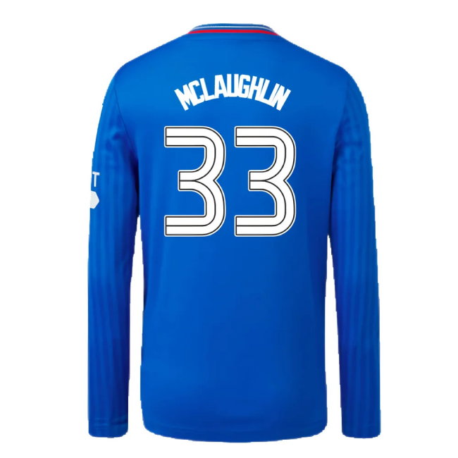 2023-2024 Rangers Long Sleeve Home Shirt (Kids) (McLaughlin 33)