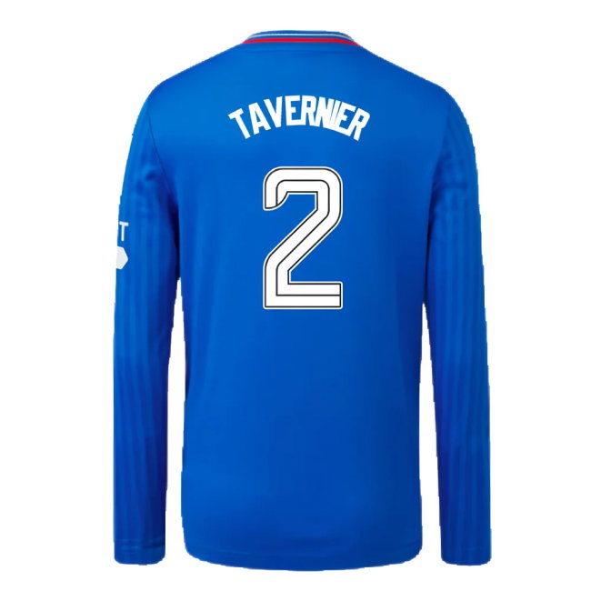 2023-2024 Rangers Long Sleeve Home Shirt (Kids) (Tavernier 2)