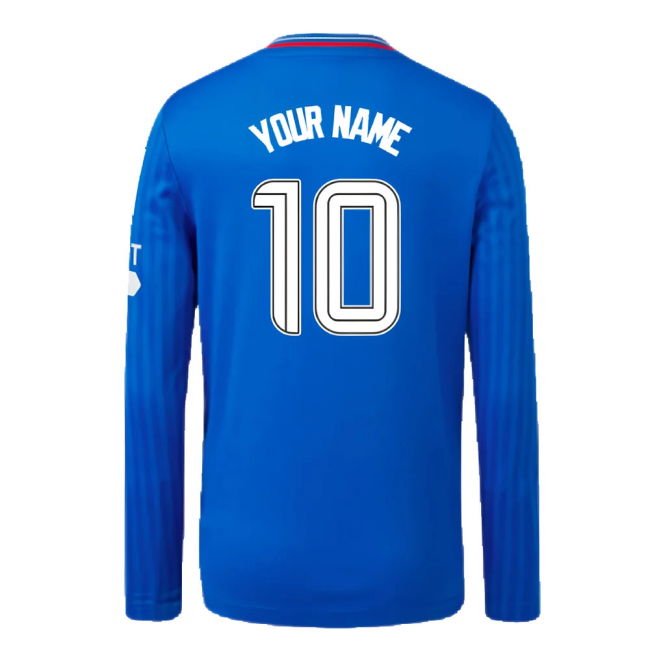 2023-2024 Rangers Long Sleeve Home Shirt (Kids) (Your Name)