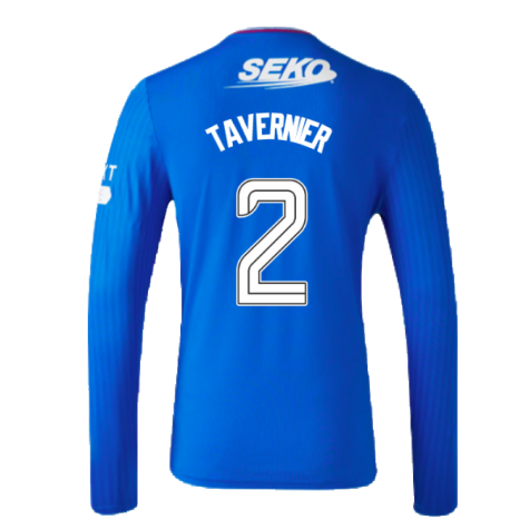 2023-2024 Rangers Long Sleeve Home Shirt (Tavernier 2)