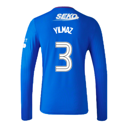 2023-2024 Rangers Long Sleeve Home Shirt (Yilmaz 3)