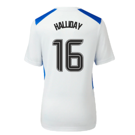 2023-2024 Rangers Players Match Day Home Tee (White) - Kids (Halliday 16)