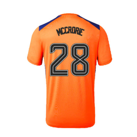 2023-2024 Rangers Players Third Match Day Tee (Orange) (McCrorie 28)
