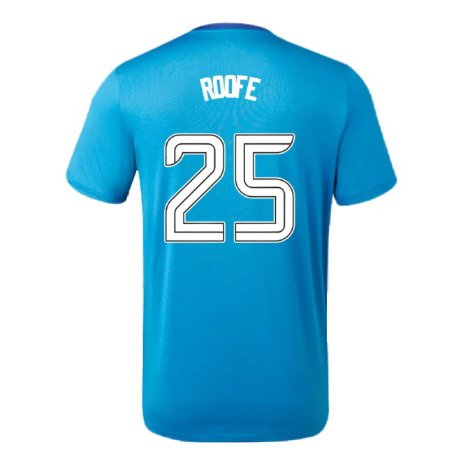 2023-2024 Rangers Players Training Tee (Deep Water) (Roofe 25)